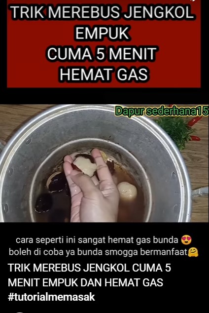 Cepat empuk dalam 5 menit, begini cara merebus jengkol meski tanpa panci presto