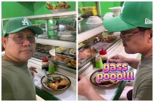 Momen Cak Imin pamer sarapan di warteg, menunya bikin salah fokus
