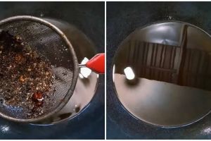 Bukan langsung disaring, begini cara menjernihkan minyak goreng dari sisa tepung halus