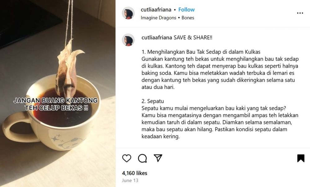 Bukan untuk hilangkan bau, ini fungsi lain ampas teh yang bikin dapur makin kinclong
