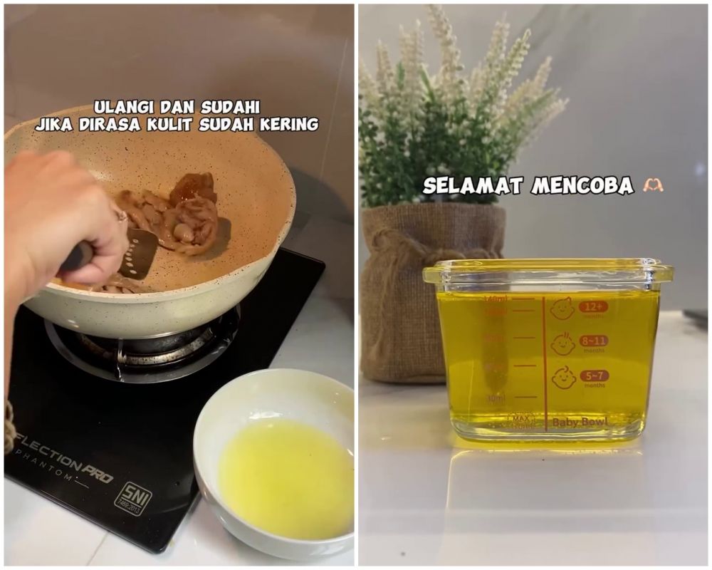 Trik simpel bikin minyak ayam agar hasilnya melimpah dan bening