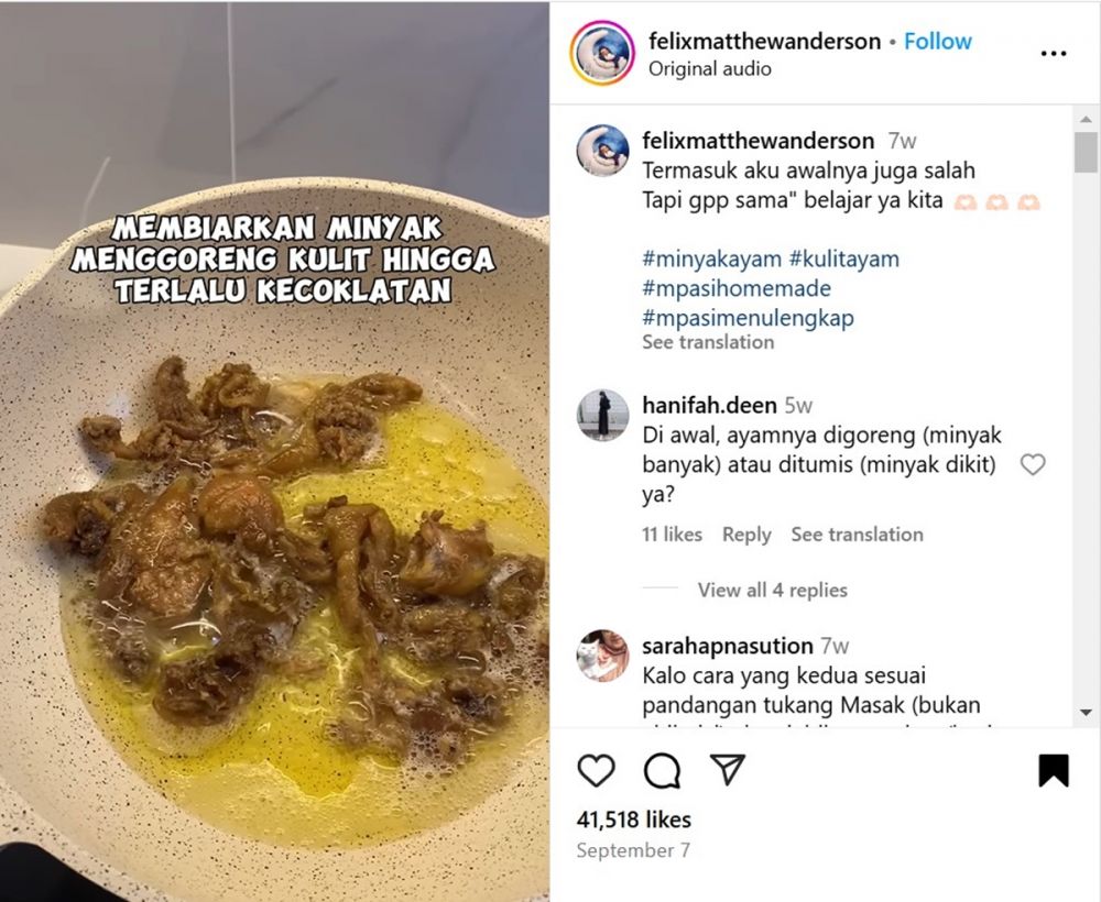 Trik simpel bikin minyak ayam agar hasilnya melimpah dan bening