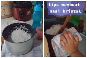 Cara memasak nasi dari beras kualitas rendah agar tetap pulen dan bersih tanpa ditambah minyak goreng
