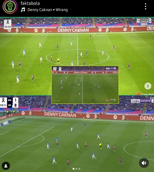 Go international, Denny Caknan pamer wajahnya ada di papan iklan pertandingan Barcelona vs Spanyol
