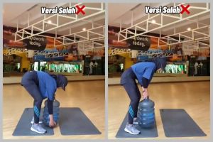 Trik mengangkat galon agar terhindar dari keseleo pinggang dan saraf kejepit
