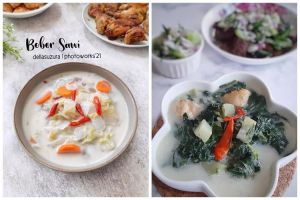 11 Masakan rumahan sehari hari serba sayur bobor, segar, lezat, sederhana, lengkap dengan resepnya