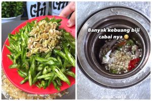 Tak perlu dibelah satu-satu, cara buang biji cabai ini lebih cepat dan aman tanpa bikin tangan pedas