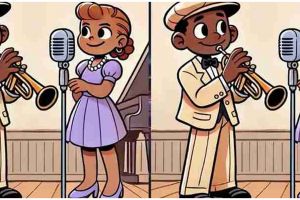 Tes ilusi optik, temukan 3 perbedaan dalam 17 detik pada gambar anak laki-laki bermain terompet