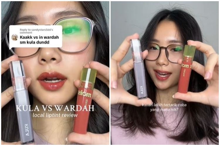 Punya warna mirip, battle review lip tint lokal Kula dan Wardah, mana lebih ringan?