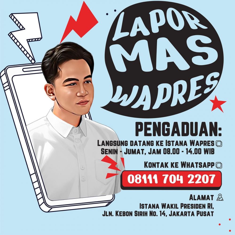 Wakil Presiden buka layanan aduan, apa saja yang bisa diadukan ke 'Lapor Mas Wapres'?