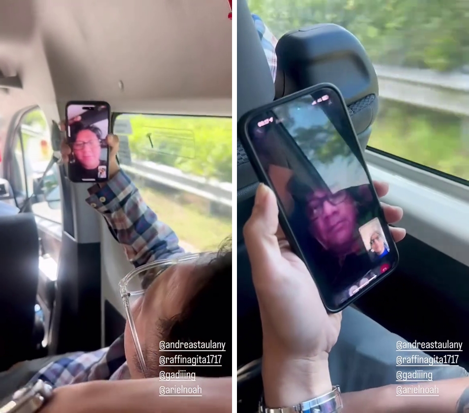 Usai dituding nyindir, momen Andre Taulany video call Raffi Ahmad ini malah bikin salah fokus