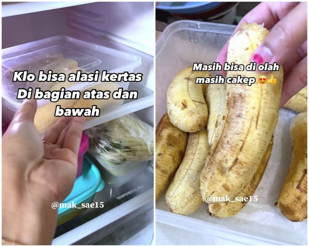 Bisa awet seminggu, cara simpan pisang matang yang kulitnya hitam ini bikin teksturnya nggak lembek