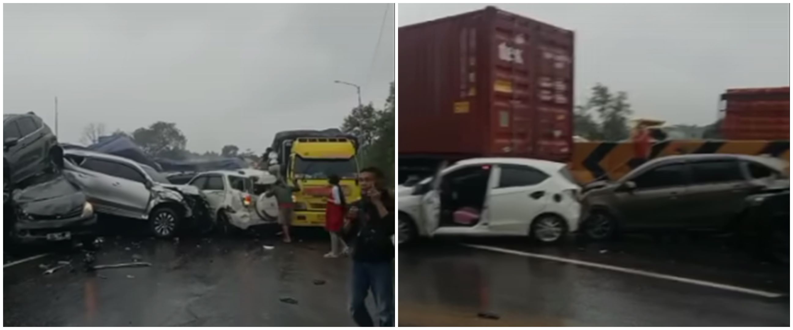 5 Fakta kecelakaan beruntun di Tol Cipularang KM 92, ada kendaraan sampai keluar jalur