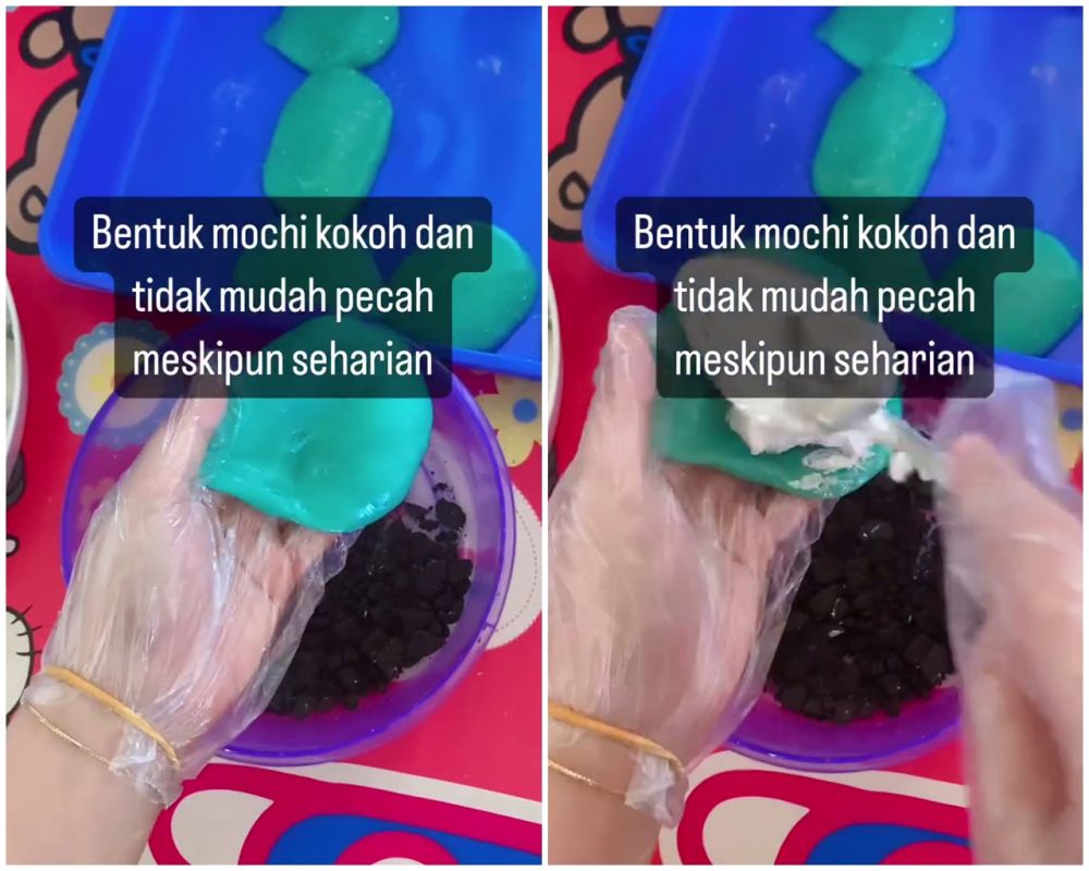 Trik cetak mochi ini bikin hasilnya nggak mudah pecah, lengket, dan kokoh seharian