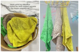 Tak perlu disikat, ini cara cuci serbet dapur bau apek dan kumal agar jadi lebih higienis