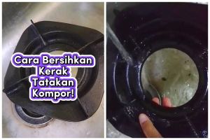 Cara praktis basmi kerak di tatakan kompor tanpa direndam air panas semalam, cuma pakai 3 bahan dapur