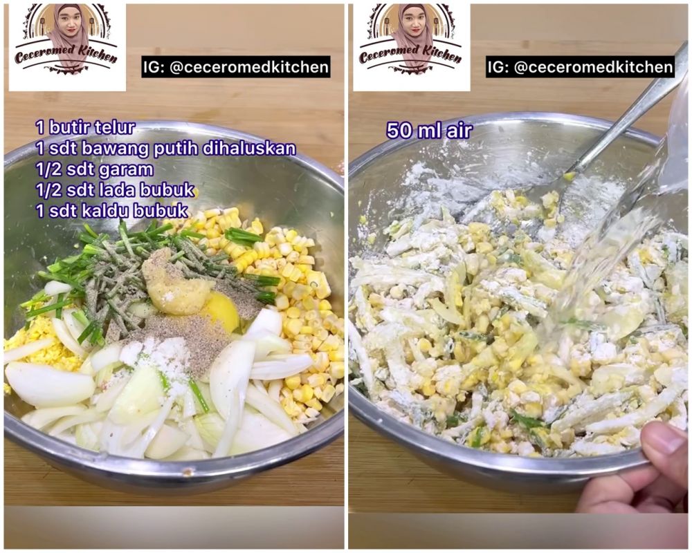 Trik bikin bakwan jagung agar lebih gurih dan renyah tanpa baking soda, tambahkan 1 bahan dapur ini