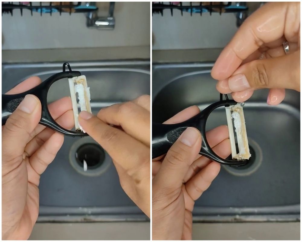 Bisa bikin tajam, ini trik bersihkan peeler buah dekil dan berkerak agar lebih mudah dipakai lagi