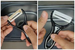 Bisa bikin tajam, ini trik bersihkan peeler buah dekil dan berkerak agar lebih mudah dipakai lagi