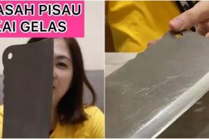 Trik asah pisau cuma pakai gelas mug untuk hasil tajam sempurna