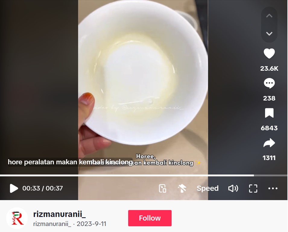 Jangan dibuang, ini trik mengubah mangkuk lama berkerak jadi putih lagi dan lebih bersih