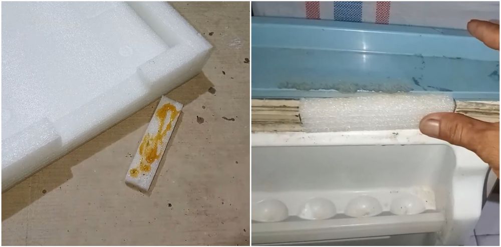 Trik memperbaiki karet kulkas sobek dengan satu bahan saja
