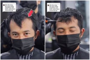 Perubahan pria rambut botak depan usai di styling hasilnya disebut bak beda orang, auto lebih muda