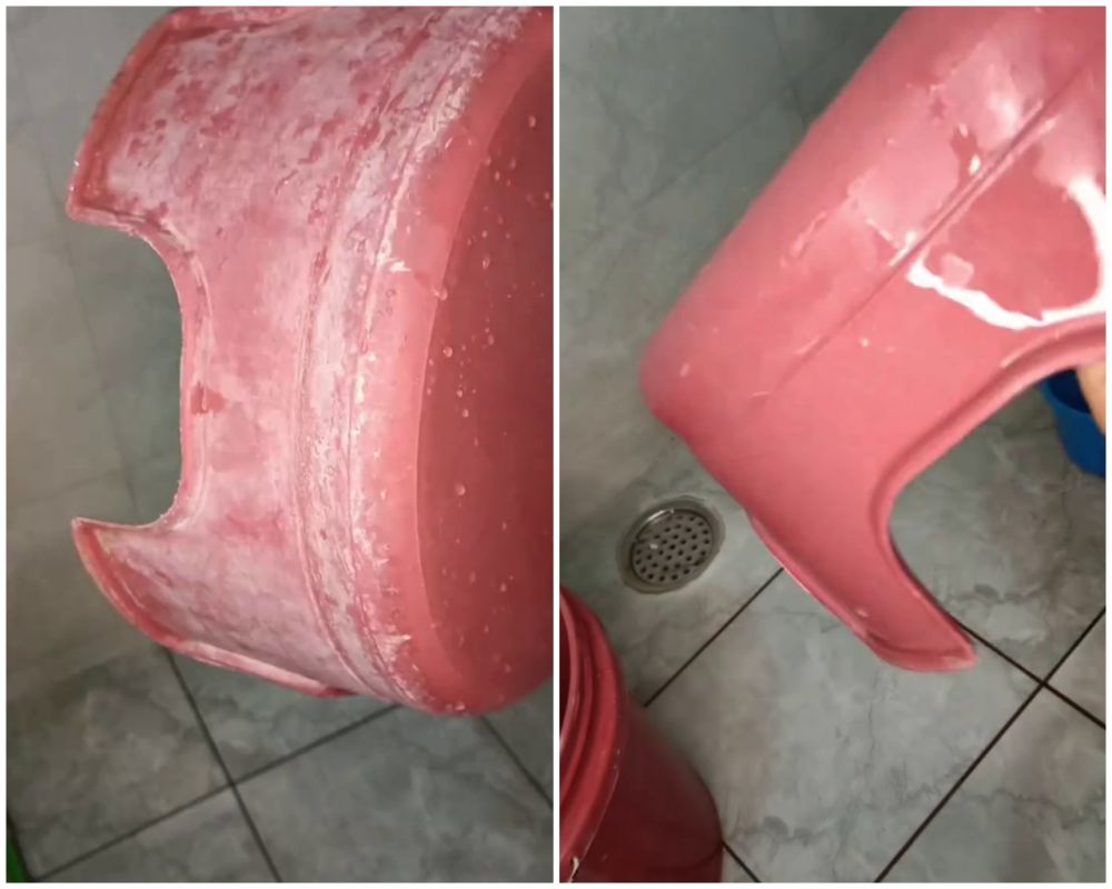 Trik mudah bersihkan kerak air di ember dengan satu bahan dapur
