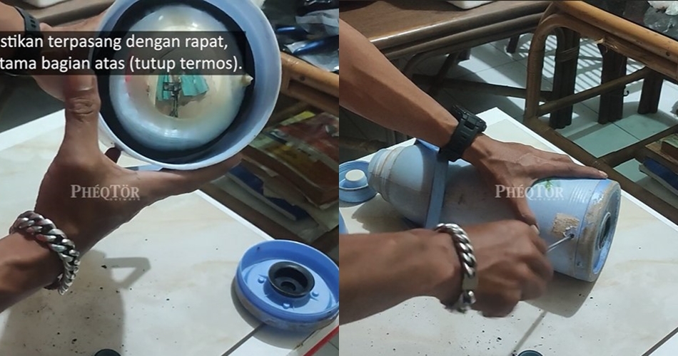 Trik sederhana agar termos air tetap panas hingga 5 hari pakai satu barang bekas 
