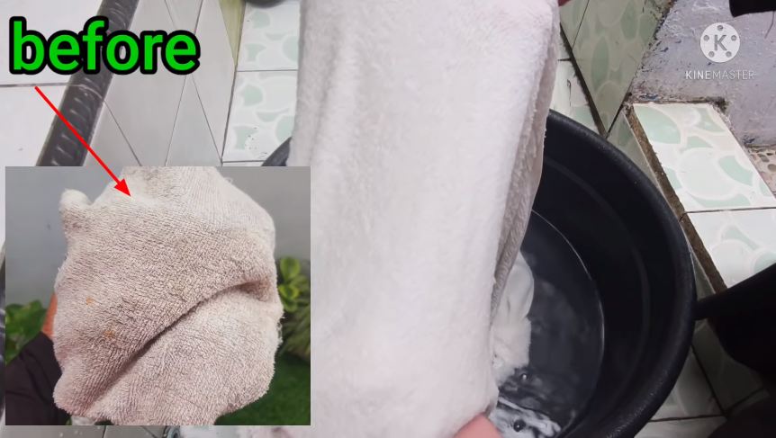 Cara praktis memutihkan handuk dapur kotor tanpa sabun