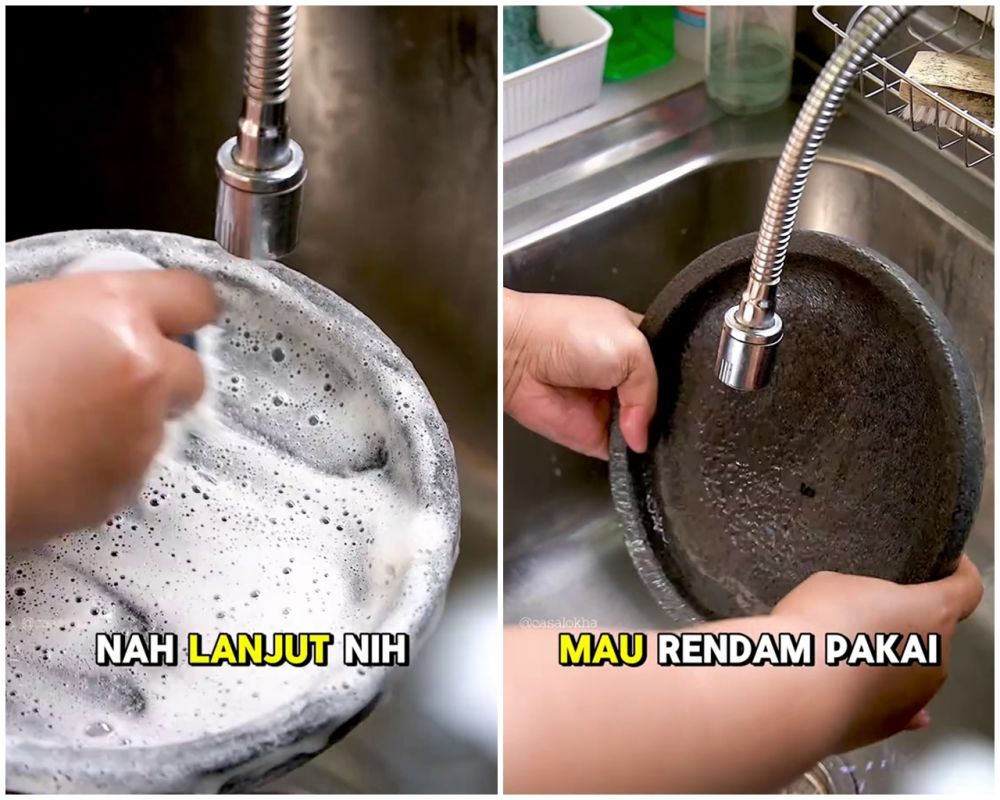 Cobek batu telanjur jamuran? Begini cara membersihkannya agar lebih steril dan aman dipakai