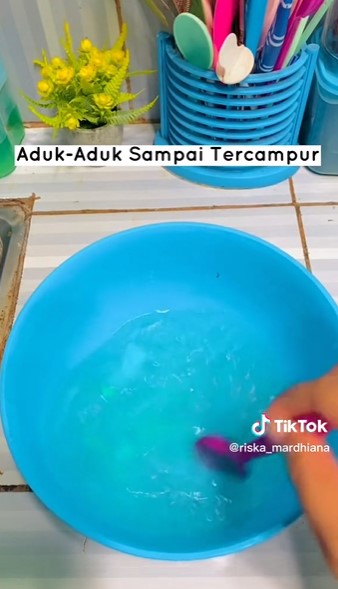 Butuh 5 menit, cara cepat bersihkan noda lumut di rak piring plastik tanpa disikat