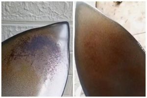Trik mudah hilangkan noda gosong setrika dengan satu bahan dapur, tak perlu dioles pasta gigi
