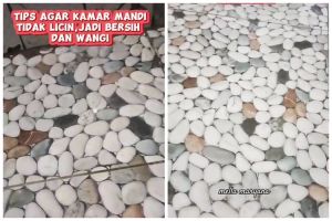 Pakai tambahan 2 bahan dapur, begini trik bersihkan lantai kamar mandi agar tak licin dan lebih wangi