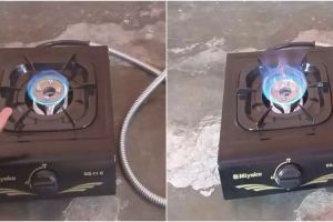 Trik memperbesar api kompor gas yang terlalu kecil agar kembali normal, mudah ditiru