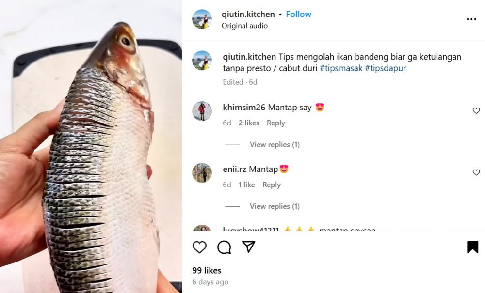 Tanpa presto atau cabut duri, trik mengolah ikan bandeng agar bebas tulang dan lebih aman dikonsumsi