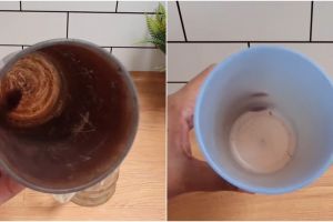 Trik hilangkan kerak teh yang membekas menahun di gelas plastik, auto bersih dan kinclong bak baru