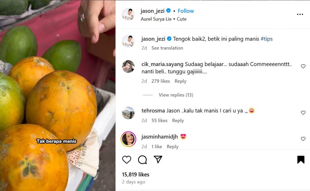 Jangan ambil yang kuning, begini cara memilih buah pepaya matang, manis maksimal, dan nggak lembek