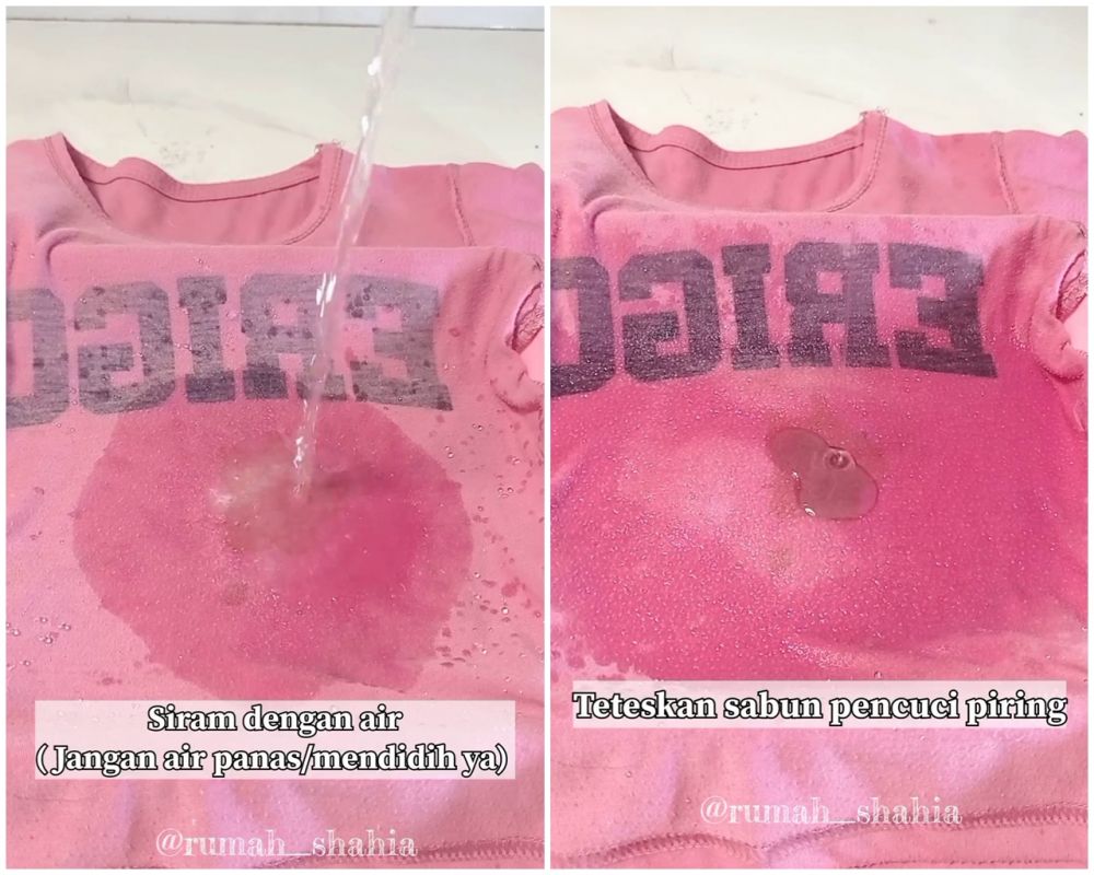 Trik hilangkan noda susu yang mengering di baju agar bersih tanpa bekas, cukup pakai 3 bahan dapur