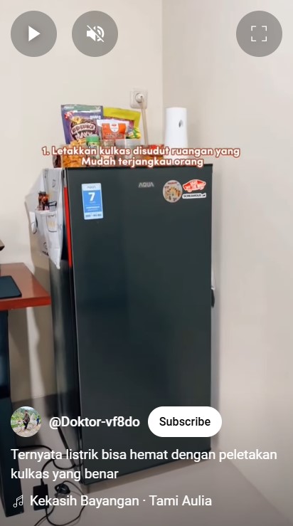 Nggak asal diletakkan, begini cara meletakkan kulkas agar hemat listrik dan nggak makan tempat