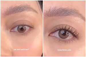 Trik lentikkan bulu mata tanpa eyelash curler cuma andalkan 1 alat makan, hasilnya bak lash lift