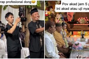 Viral fotografer syuting pengantin akad nikah jam 5 subuh, endingnya bikin ngakak berjamaah