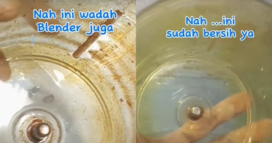 Trik ampuh membersihkan noda kunyit di mata pisau blender dengan dua bahan dapur