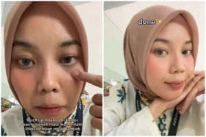 Tanpa pakai banyak produk, begini cara touch up sat-set area under eye agar makeup kembali flawless