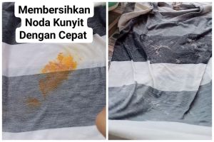 Trik mudah menghilangkan noda kuning kunyit di baju, bersih tanpa bekas pakai 3 bahan dapur