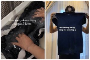 Bukan direndam pewangi, ini trik hilangkan bau apek di baju meski sudah dicuci dengan 1 bahan dapur