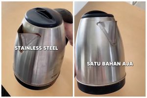 Jangan digosok sabut kawat, begini cara basmi kerak di teko stainless steel supaya aman tanpa baret