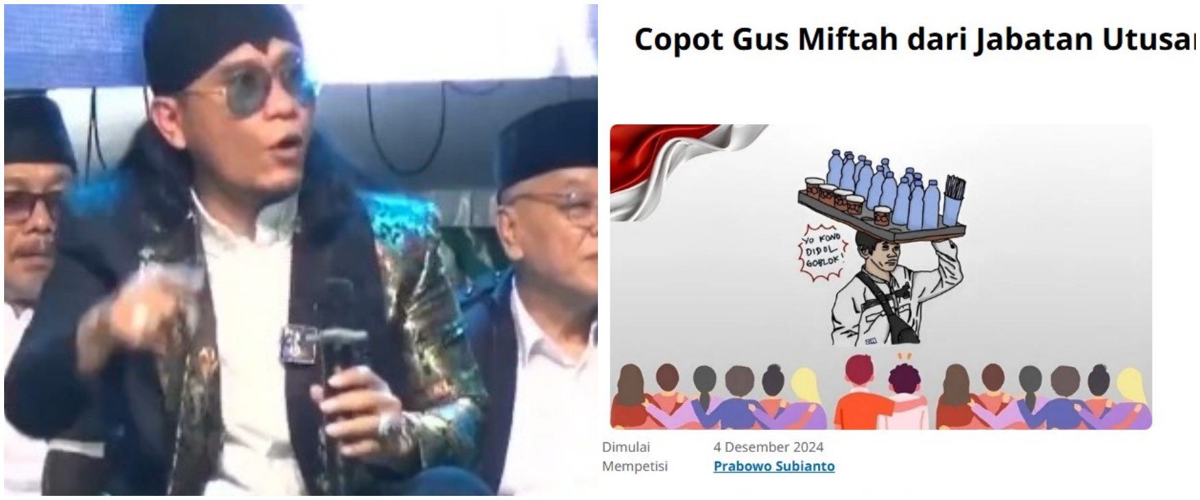 7 Kronologi Gus Miftah hina penjual es teh berujung 7 petisi copot dari jabatan Utusan Khusus Presiden