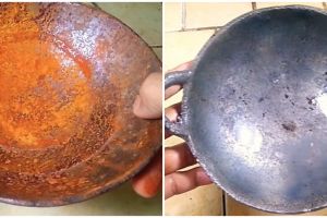 Cukup pakai 2 bahan dapur, ini cara bersihkan panci lama yang sudah berkarat auto mulus lagi