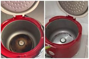 Cara hilangkan noda gosong di dasar rice cooker pakai 1 bahan dapur, bersih lagi dan tak ganggu fungsi